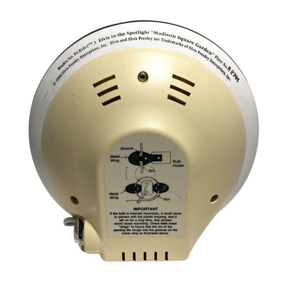 Elvis In The Spotlight Lighted Plate Madison Square Garden Bradford Exchange VTG - Picture 6 of 13